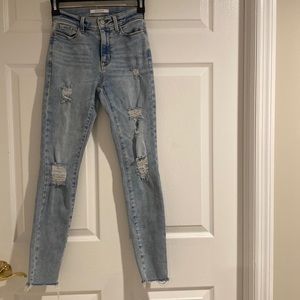 Pacsun womens high waisted distressed skinny jeans size 22
